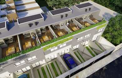 Imagem: A casa em condomínio possui 2 Dormitórios, 2 Banheiros, 1