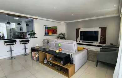 Imagem: O apartamento na cobertura possui 3 Dormitórios, 5 Banheiros