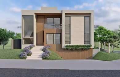 Imagem: A casa em condomínio possui 4 Dormitórios, 5 Banheiros, 4