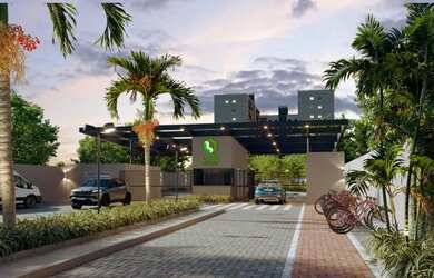 Imagem: O apartamento possui 2 Dormitórios, 1 Banheiro, 1 Vaga na garagem