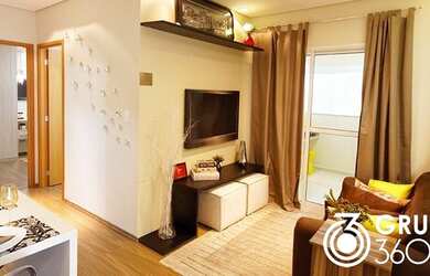 Imagem: O apartamento possui 2 Dormitórios, 1 Banheiro, 2 Vagas na