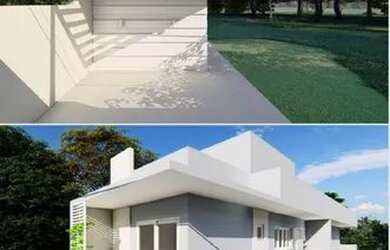 Imagem: O apartamento possui 1 Dormitório, 1 Banheiro, 1 Vaga na garagem