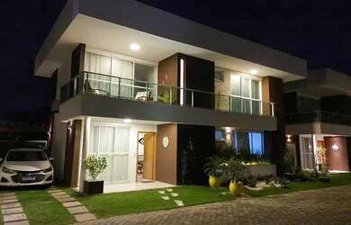 Imagem: A casa em condomínio possui 4 Dormitórios, 5 Banheiros, 4