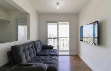 Imagem: O apartamento possui 1 Dormitório, 1 Banheiro, 1 Vaga na garagem