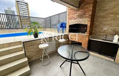 Imagem: O apartamento na cobertura possui 5 Dormitórios, 4 Banheiros