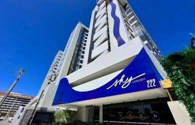 Imagem: O apartamento possui 1 Dormitório, 1 Banheiro, 1 Vaga na garagem