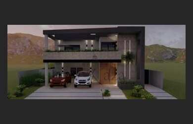 Imagem: A casa em condomínio possui 5 Dormitórios, 5 Banheiros, 2