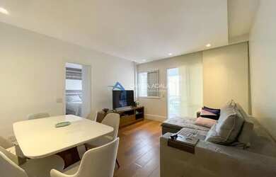 Imagem: O apartamento possui 1 Dormitório, 2 Banheiros, 1 Vaga na garagem