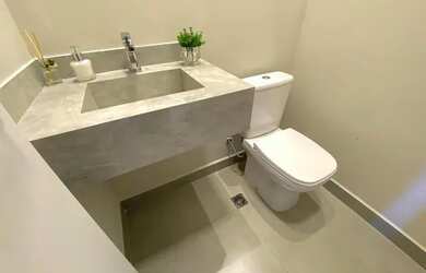 Imagem: A casa em condomínio possui 3 Dormitórios, 5 Banheiros, 4