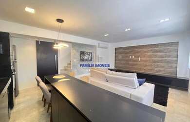 Imagem 5: Casa Sobreposta Alta a Venda 3 Suítes Churrasqueira Marapé Santos SP