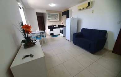 Imagem: O apartamento possui 1 Dormitório, 1 Banheiro, 1 Vaga na garagem