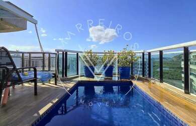 Imagem: O apartamento na cobertura possui 4 Dormitórios, 5 Banheiros