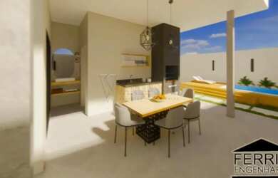 Imagem: A casa em condomínio possui 3 Dormitórios, 1 Banheiro, 5 Vagas