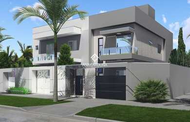 Imagem: A casa possui 3 Dormitórios, 1 Banheiro, 2 Vagas na garagem