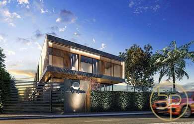 Imagem: A casa em condomínio possui 4 Dormitórios, 5 Banheiros, 2