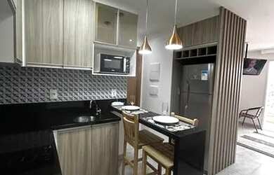 Imagem: O studio possui 1 Dormitório, 1 Banheiro, 1 Vaga na garagem