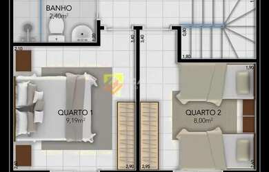 Imagem 8: Casa duplex em Alterosas. Churrasqueira, Varanda, Imóvel novoe53m² de...