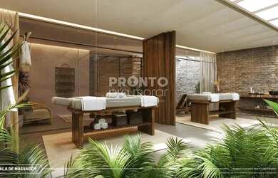 Imagem: O studio possui 1 Dormitório, 1 Banheiro, 1 Vaga na garagem