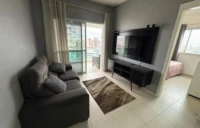 Imagem: O apartamento possui 1 Dormitório, 1 Banheiro, 1 Vaga na garagem