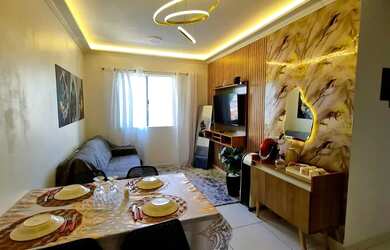 Imagem: O apartamento possui 2 Dormitórios, 1 Banheiro, 1 Vaga na garagem