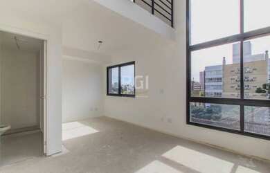 Imagem: O apartamento na cobertura possui 1 Dormitório, 1 Banheiro