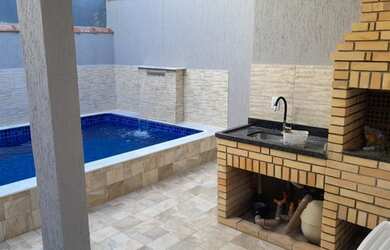 Imagem 8: Casas em Itanhaém. Piscina, Churrasqueira, 65m² de Áreae2 Vagas na...