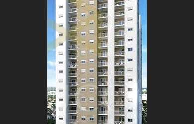 Imagem: O apartamento possui 1 Dormitório, 2 Banheiros, 1 Vaga na garagem