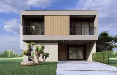 Imagem: A casa possui 5 Dormitórios, 5 Banheiros, 2 Vagas na garagem