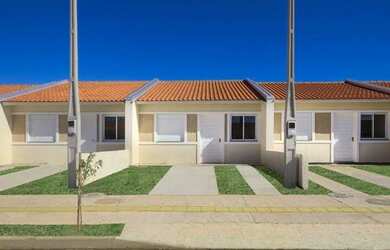 Imagem: A casa em condomínio possui 2 Dormitórios, 1 Banheiro, 2 Vagas