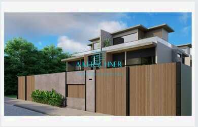 Imagem: A casa em condomínio possui 4 Dormitórios, 4 Banheiros, 1