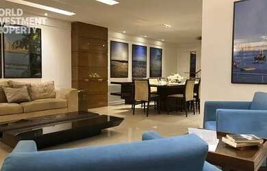 Imagem: O apartamento na cobertura possui 5 Dormitórios, 5 Banheiros