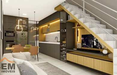 Imagem: A casa possui 3 Dormitórios, 2 Banheiros, 2 Vagas na garagem