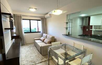 Imagem: O apartamento possui 1 Dormitório, 1 Banheiro, 1 Vaga na garagem