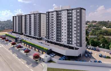 Imagem: O apartamento possui 1 Dormitório, 1 Banheiro, 1 Vaga na garagem