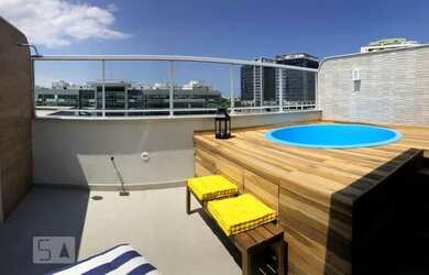 Imagem: O apartamento na cobertura possui 2 Dormitórios, 3 Banheiros