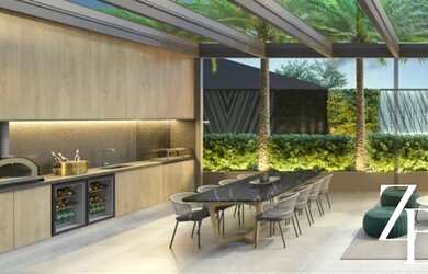 Imagem: O studio possui 1 Dormitório, 1 Banheiro, 1 Vaga na garagem