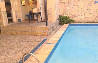 Imagem 9: Espaço para pequenos eventos no Janga com piscina e churrasqueira