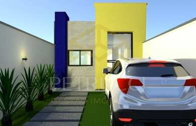 Imagem: A casa possui 2 Dormitórios, 2 Banheiros, 2 Vagas na garagem