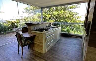 Imagem: O apartamento na cobertura possui 4 Dormitórios, 5 Banheiros