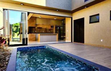 Imagem: A casa em condomínio possui 3 Dormitórios, 5 Banheiros, 4