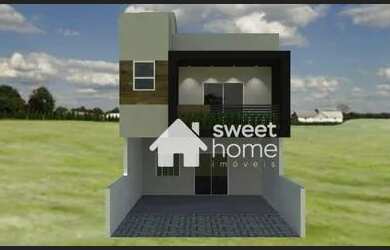 Imagem: A casa possui 3 Dormitórios, 2 Banheiros, 1 Vaga na garagem