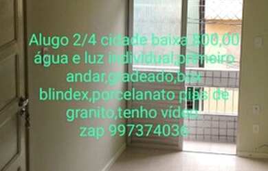 Imagem: Alugo 2/4 sala Cidade baixa