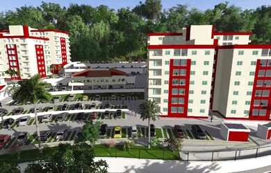 Imagem: O apartamento possui 2 Dormitórios, 1 Banheiro, 1 Vaga na garagem