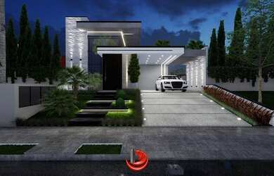 Imagem: A casa em condomínio possui 3 Dormitórios, 4 Banheiros, 2