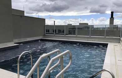 Imagem: O apartamento possui 1 Dormitório, 1 Banheiro, 38m² de Área