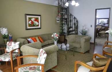 Imagem: O apartamento na cobertura possui 3 Dormitórios, 2 Banheiros