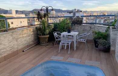 Imagem: O apartamento na cobertura possui 4 Dormitórios, 3 Banheiros