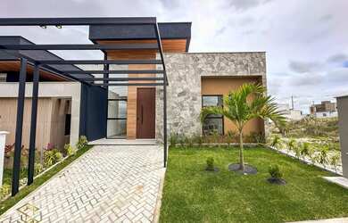 Imagem: A casa em condomínio possui 3 Dormitórios, 3 Banheiros, 1