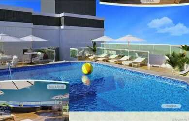 Imagem: O apartamento possui 1 Dormitório, 1 Banheiro, 1 Vaga na garagem