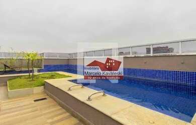 Imagem: O apartamento possui 1 Dormitório, 1 Banheiro, 1 Vaga na garagem